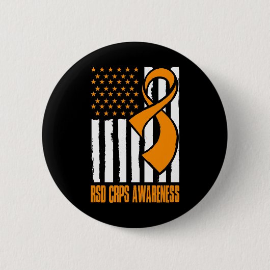 Amerikaanse vlag CRPS Ronde Button 5,7 Cm (Voorkant)