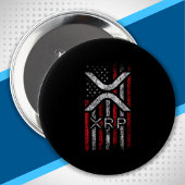 Amerikaanse vlag - Crypto Currency Cryptocurrency  Ronde Button 4,0 Cm