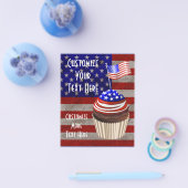 Amerikaanse vlag Cupcakes patroon Flyer (Enkel)