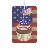 Amerikaanse vlag Cupcakes patroon Luchtverfrisser (Achterkant)