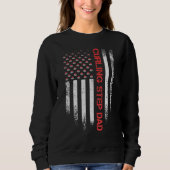 Amerikaanse vlag Curling Step Pap Curler Trui (Voorkant)