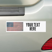 AMERIKAANSE VLAG custom 2024 Bumpersticker (Op auto)