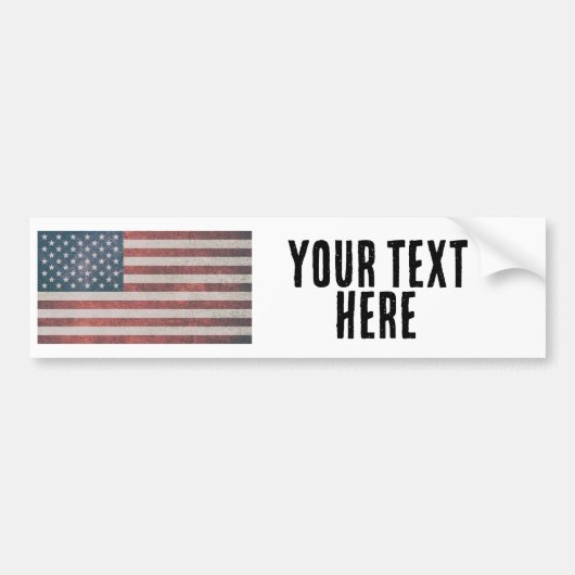 AMERIKAANSE VLAG custom 2024 Bumpersticker (Voorkant)