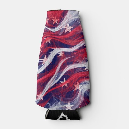 Amerikaanse vlag Custom Bottle Cooler (Voorkant)
