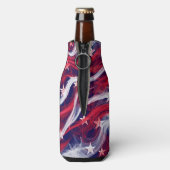Amerikaanse vlag Custom Bottle Cooler (Fles Achterkant)