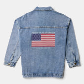 Amerikaanse vlag Custom Denim Jacket (Achterkant)