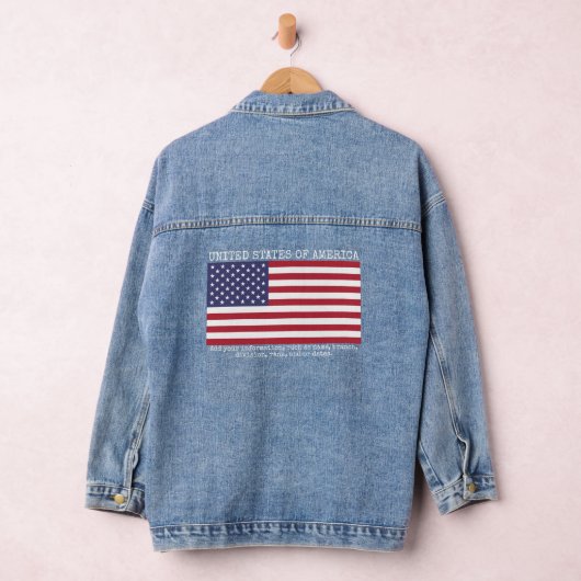 Amerikaanse vlag Custom Denim Jacket (Hangar)
