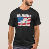 Amerikaanse vlag Dalmatiaans T-shirt (Voorkant)