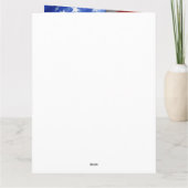 Amerikaanse vlag Dank je kaarten (Achterkant)