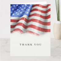 Amerikaanse vlag Dank je kaarten