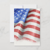 Amerikaanse vlag Dank je kaarten (Achterkant)