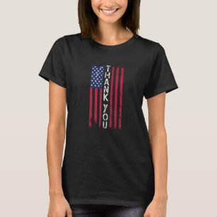 Amerikaanse vlag Dank u veteranen Dag Patriottisch T-shirt