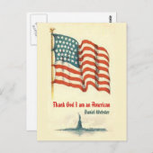  Amerikaanse vlag dankbaarheid Briefkaart (Voorkant / Achterkant)