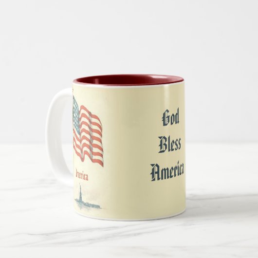  Amerikaanse vlag Dankbaarheid Koffie Mok (Voorkant links)