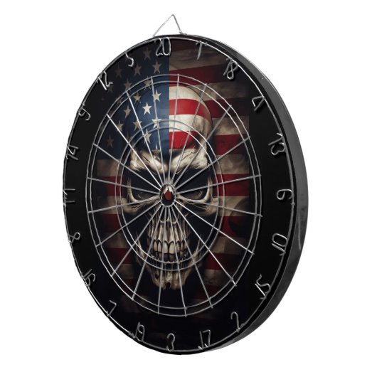 Amerikaanse vlag dartbord (Voorkant Rechts)