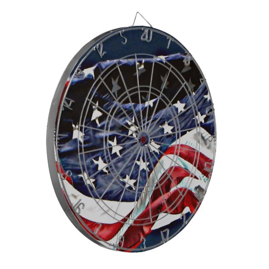 Amerikaanse vlag dartbord (Voorkant Links)