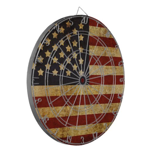  Amerikaanse vlag Dartbord (Voorkant Links)