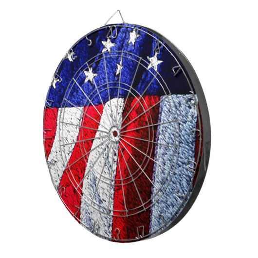 Amerikaanse vlag dartbord (Voorkant Rechts)