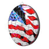 Amerikaanse vlag dartbord (Voorkant Rechts)