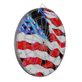 Amerikaanse vlag dartbord (Voorkant Links)