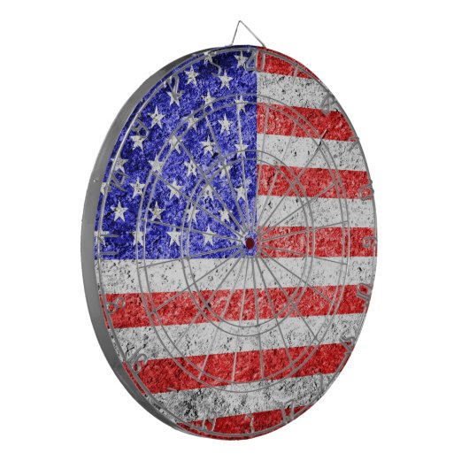 Amerikaanse vlag dartbord (Voorkant Links)