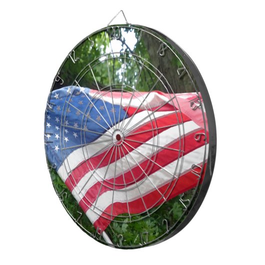 Amerikaanse vlag dartbord (Voorkant Rechts)