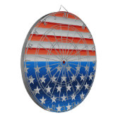 Amerikaanse vlag dartbord (Voorkant Links)