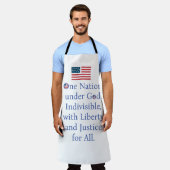 Amerikaanse vlag/De belofte Schort (Gedragen)