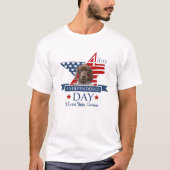 Amerikaanse vlag : de Duitse korthaven S , 4e van T-shirt (Voorkant)