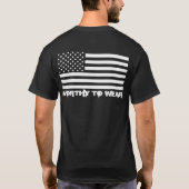 Amerikaanse vlag - de moeite waard om te worden Dr T-shirt (Achterkant)