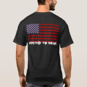 Amerikaanse vlag - de moeite waard om te worden Dr T-shirt (Achterkant)