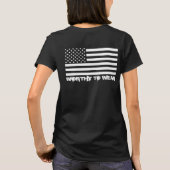 Amerikaanse vlag - de moeite waard om te worden Dr T-shirt (Achterkant)