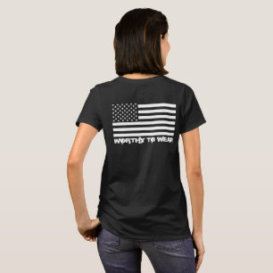 Amerikaanse vlag - de moeite waard om te worden Dr T-shirt
