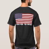 Amerikaanse vlag - de moeite waard om te worden Dr T-shirt (Achterkant)
