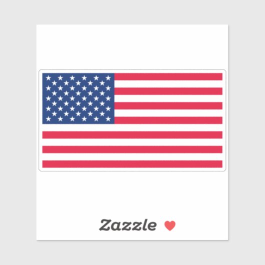 Amerikaanse vlag Decal Bumper Car Window Sticker (Vel)