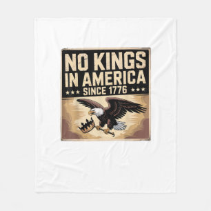 Amerikaanse Vlag Decoratie Geen Koningen In Amerik Fleece Deken