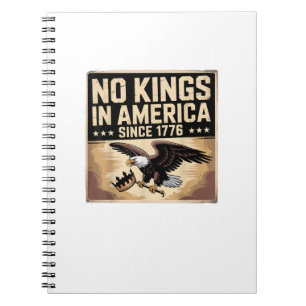Amerikaanse Vlag Decoratie Geen Koningen In Amerik Notitieboek