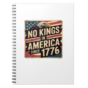 Amerikaanse Vlag Decoratie Geen Koningen In Amerik Notitieboek