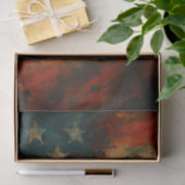 Amerikaanse Vlag Decoupage Papier met Afgeplatte A (Geschenk)