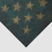 Amerikaanse Vlag Decoupage Papier met Afgeplatte A (Detail)