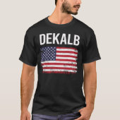 Amerikaanse vlag DeKalb T-shirt (Voorkant)