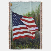 Amerikaanse vlag deken (Voorkant Verticaal)