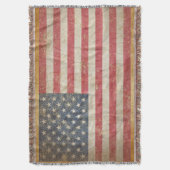 Amerikaanse vlag deken (Voorkant Verticaal)