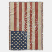  Amerikaanse vlag Deken (Voorkant Verticaal)