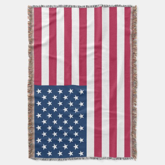 Amerikaanse vlag deken (Voorkant Verticaal)