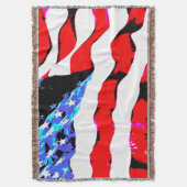 Amerikaanse vlag deken (Voorkant Verticaal)