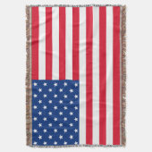 Amerikaanse vlag dekentje (Voorkant Verticaal)