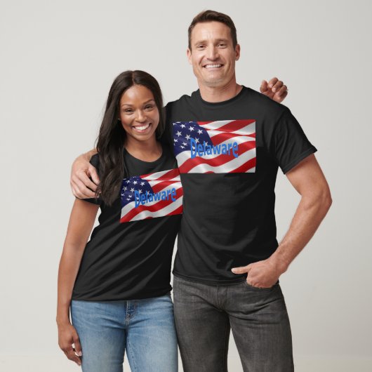 Amerikaanse vlag Delaware T-shirt (Unisex)