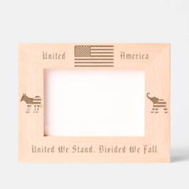 Amerikaanse vlag, Democratische ezel en Republikei Gegraveerde Lijstjes