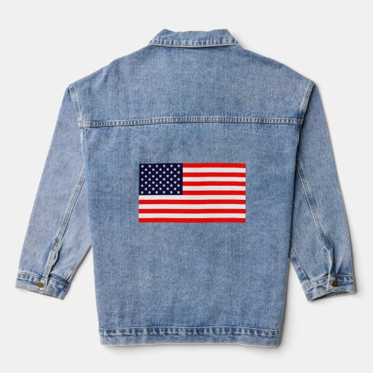 Amerikaanse vlag denim jacket (Achterkant)